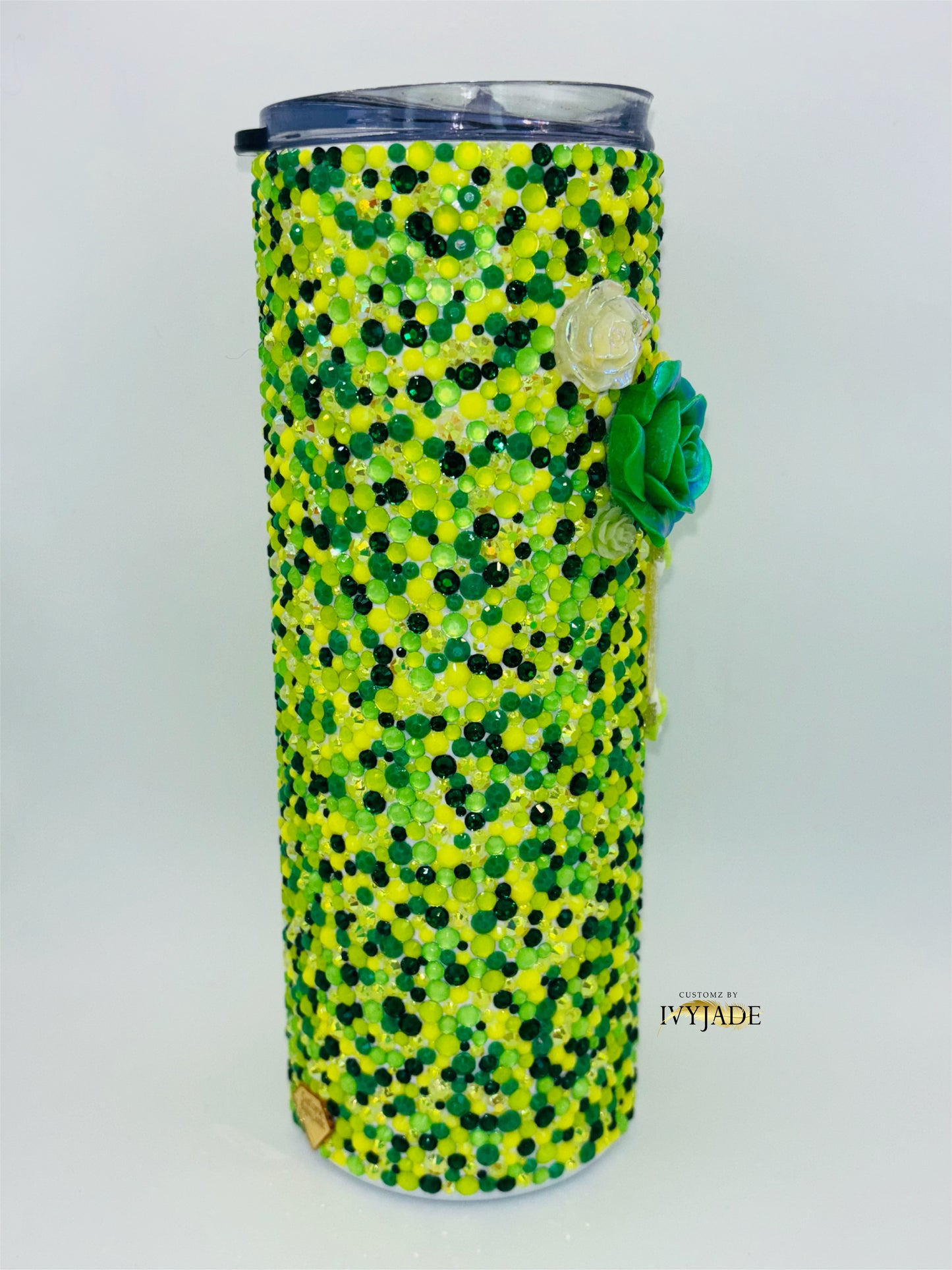 Forest Green 20oz Rhinestone Tumbler