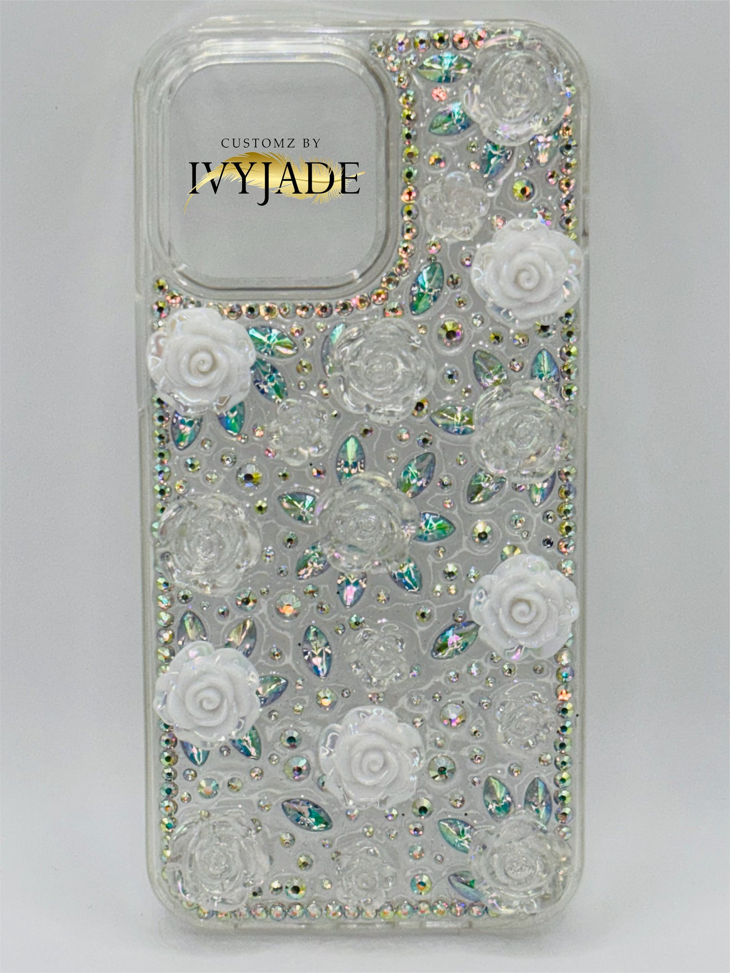 Iridescent Blinged Iphone 15 Pro Max Case