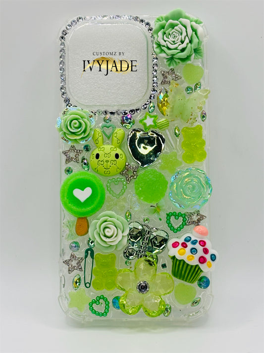 Green Junk Charm Iphone 15 pro case