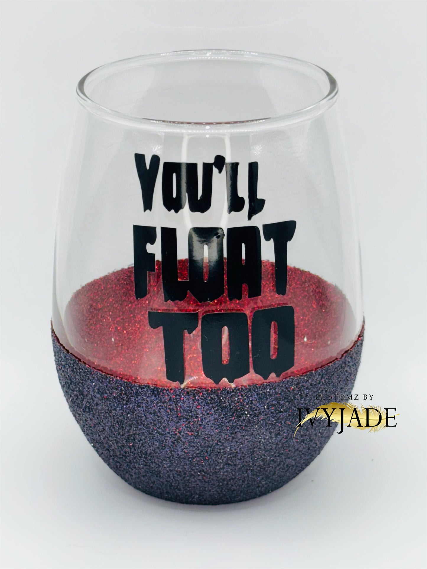 Horror character Stemless Wine Glass