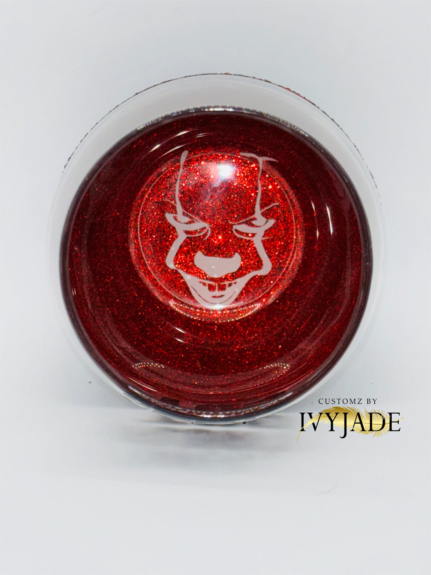 Horror character Stemless Wine Glass