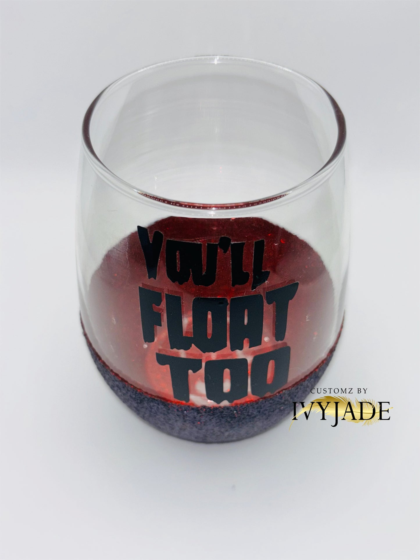 Horror character Stemless Wine Glass
