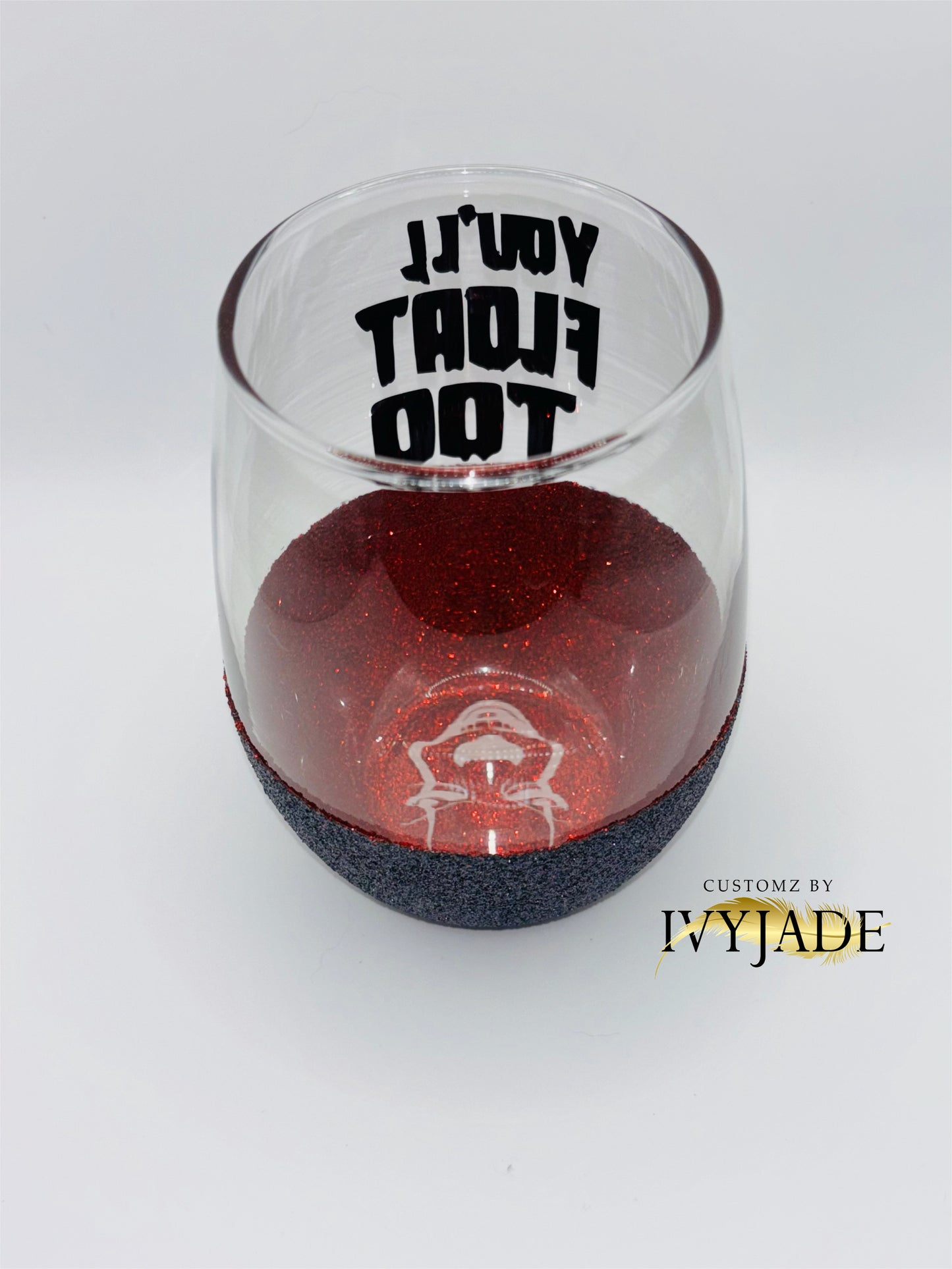 Horror character Stemless Wine Glass