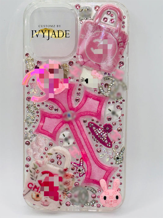Pink Cross IPhone 12 ProMax Junk Case