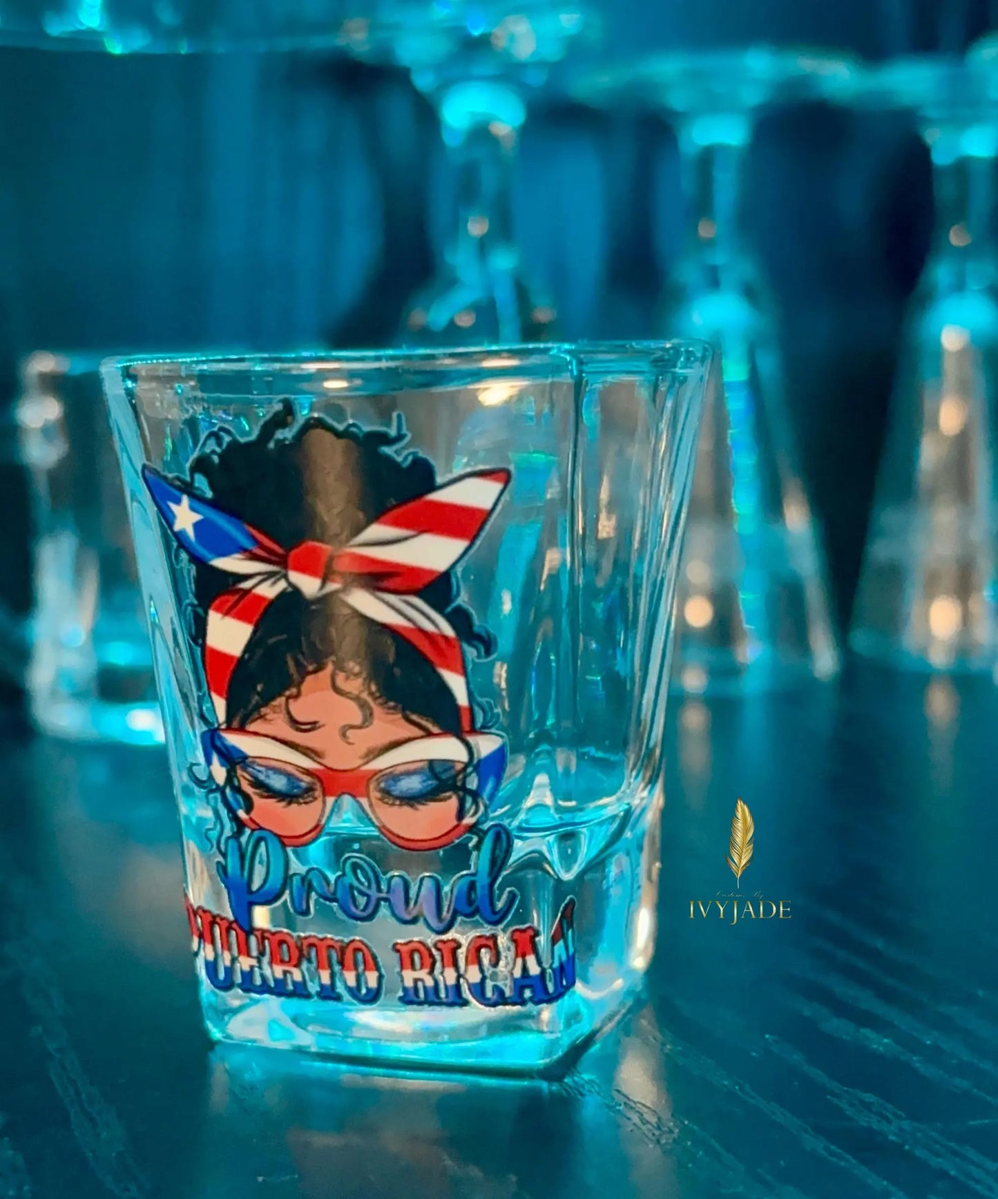 Puerto Rican Girl Shot Glass