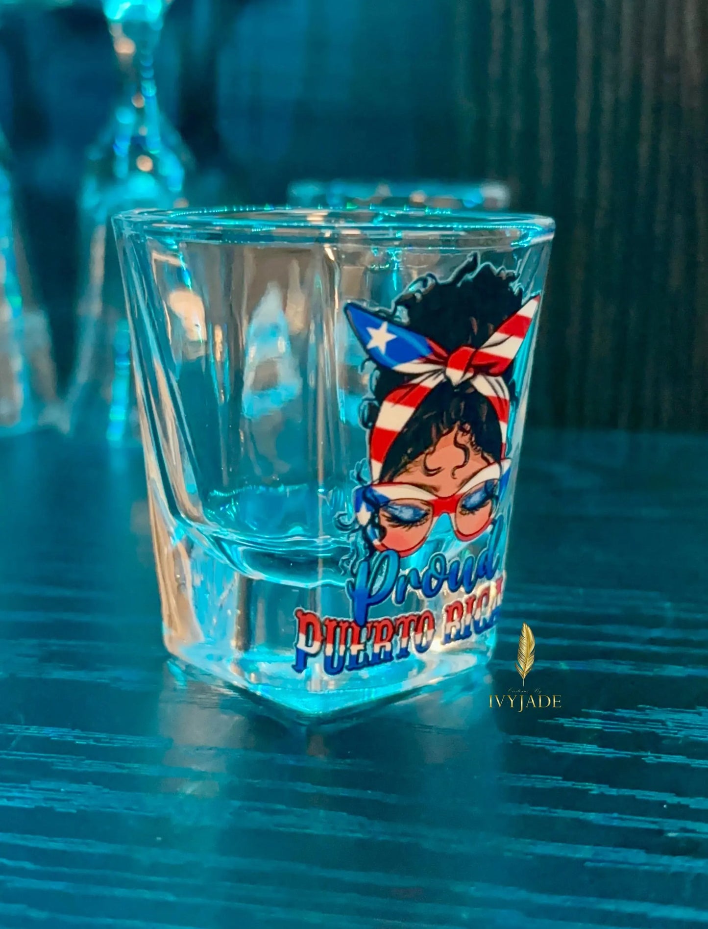 Puerto Rican Girl Shot Glass